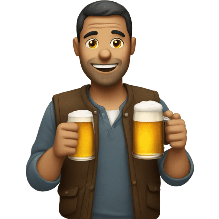 Person who drinks beer emoji