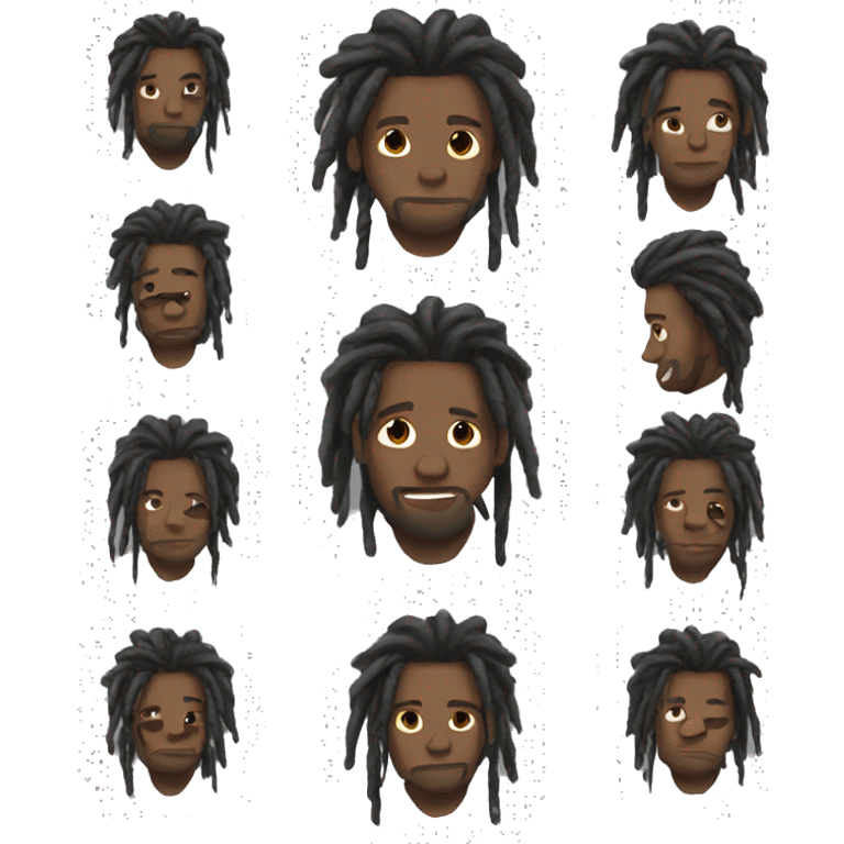 guy with dreads emoji