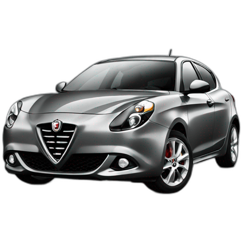 Grey Alfa Romeo Giulietta 2013 emoji