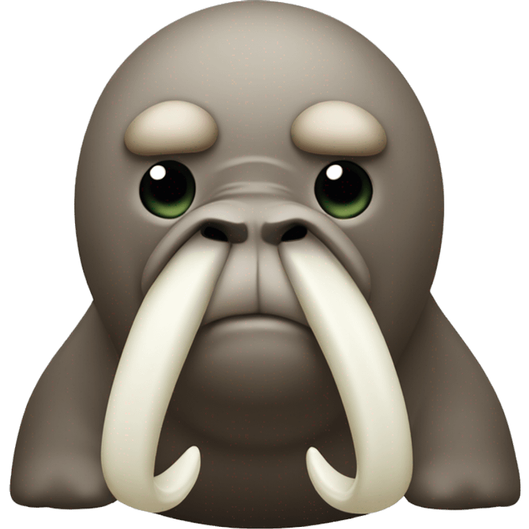 Angry walrus with big tusk  emoji