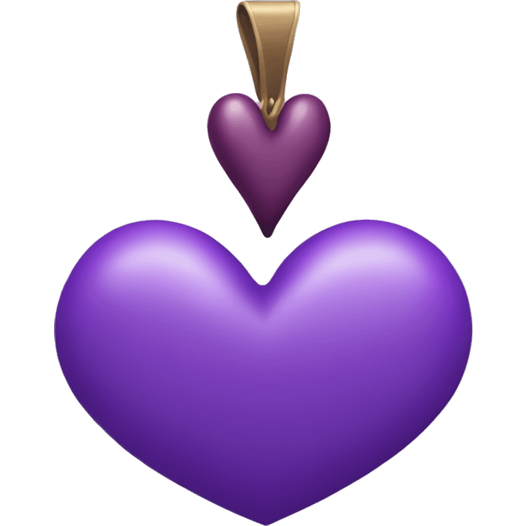 Purple heart emoji