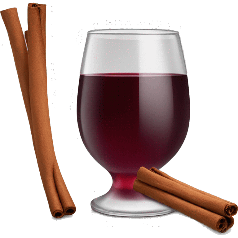 Muled wine with cinnamon stick emoji