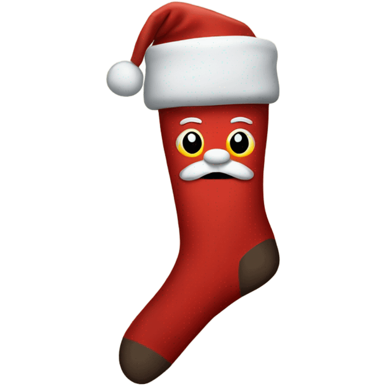 Santa sock emoji