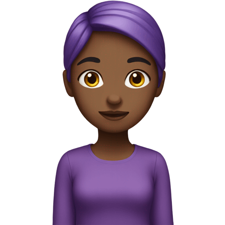 Purple girl emoji