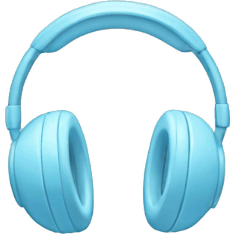 pastel blue headphone emoji