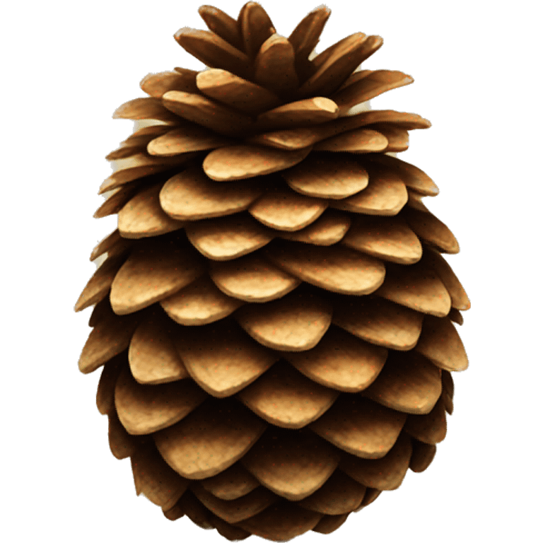 Pinecone screaming upward emoji