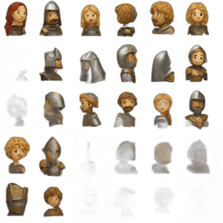 medieval icons emoji