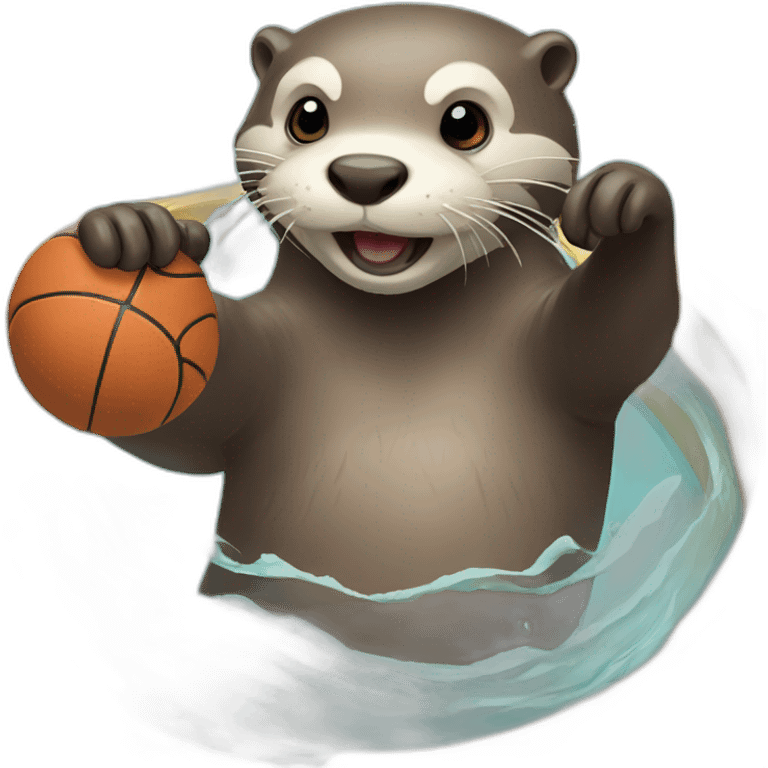 Otter dunking emoji