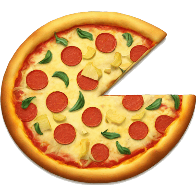 Pizza with ananas emoji