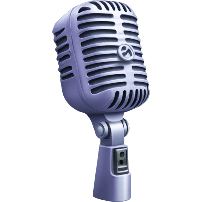 pastel purple computer microphone  emoji