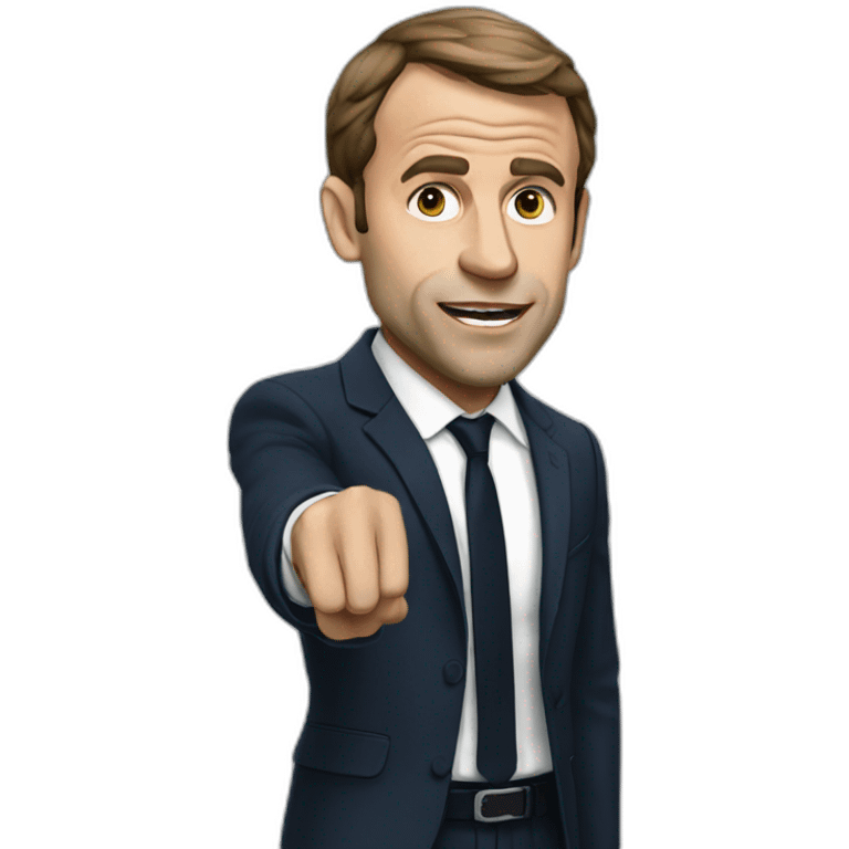 Macron after fight emoji