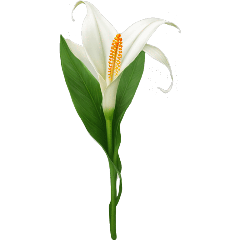 Peace lilies flower emoji