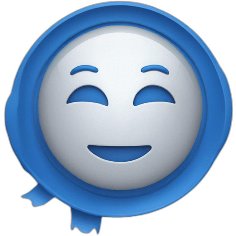 Certifié bleu rond emoji