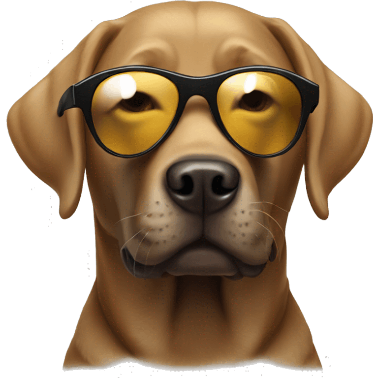 Labrador with sunglasses  emoji