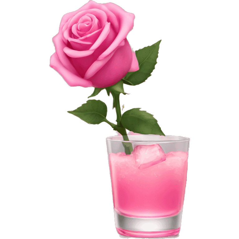 Pink tequila rose emoji