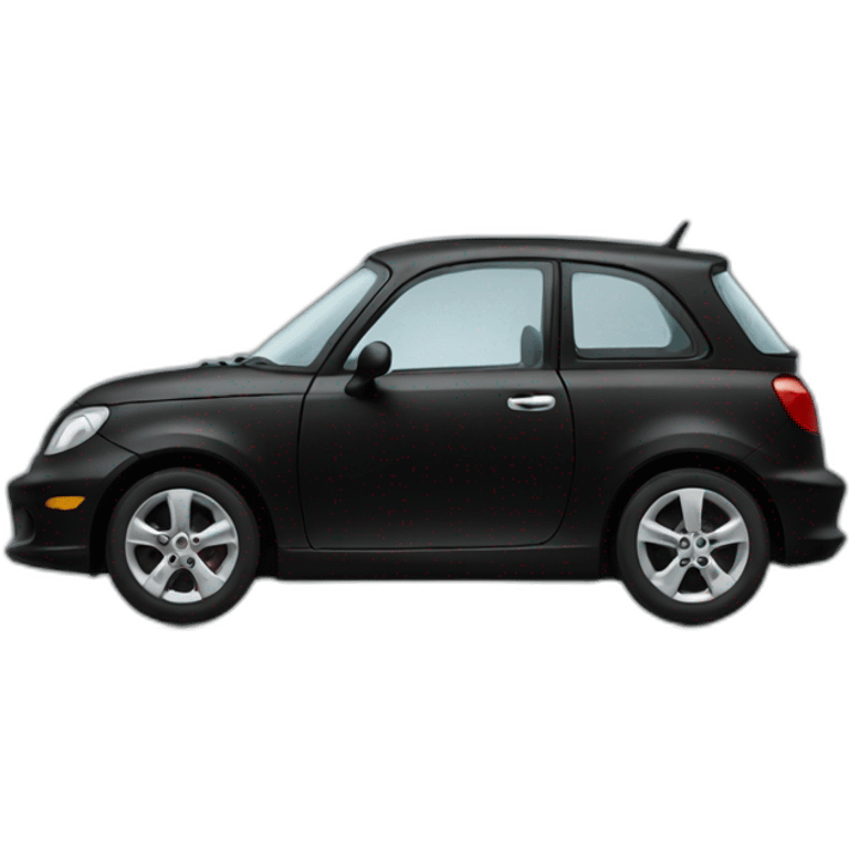 small black car in profile emoji