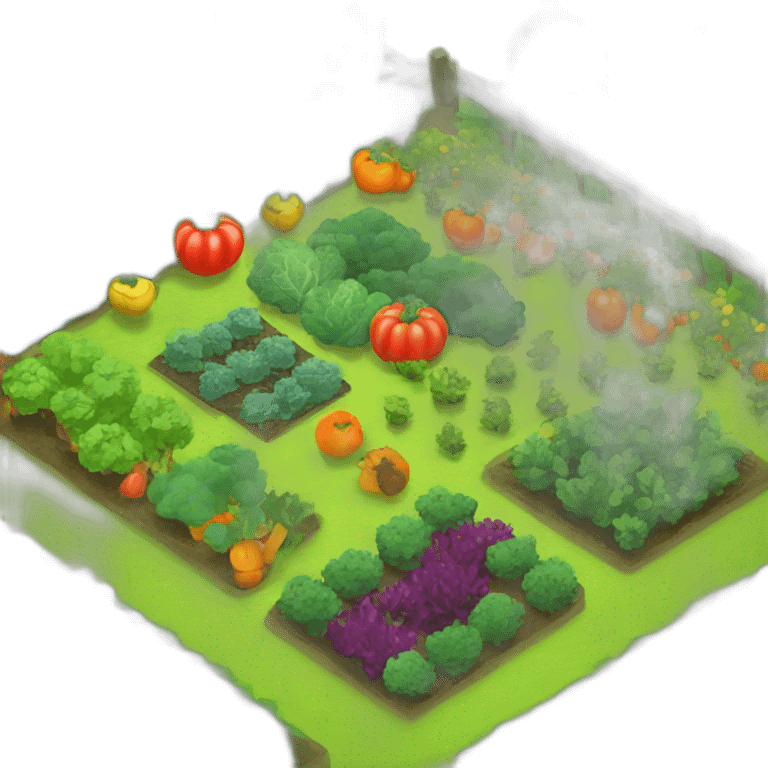 Garden with vegetables emoji