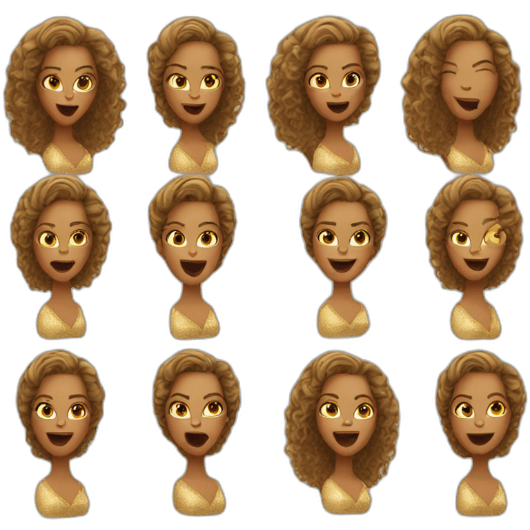 Beyoncé singing emoji