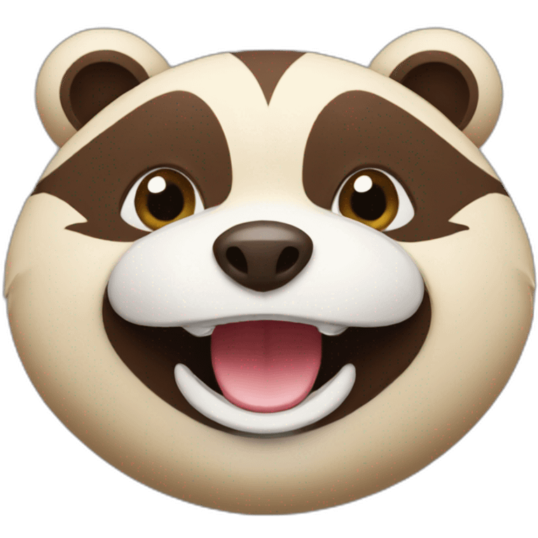 tanuki-face-smile emoji