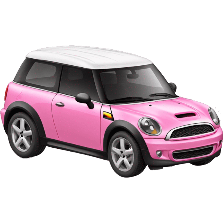 Pink mini suv car emoji