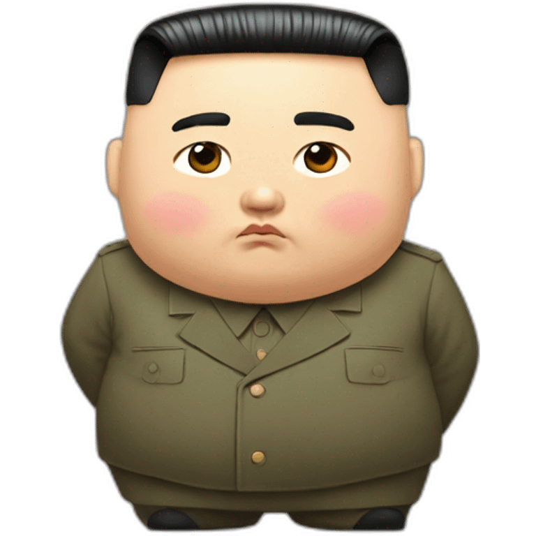 Kim Jong un super super fat emoji