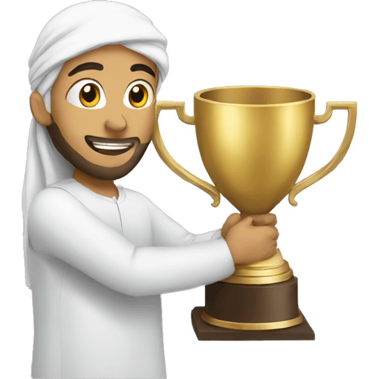 Muslim  winning trophy emoji