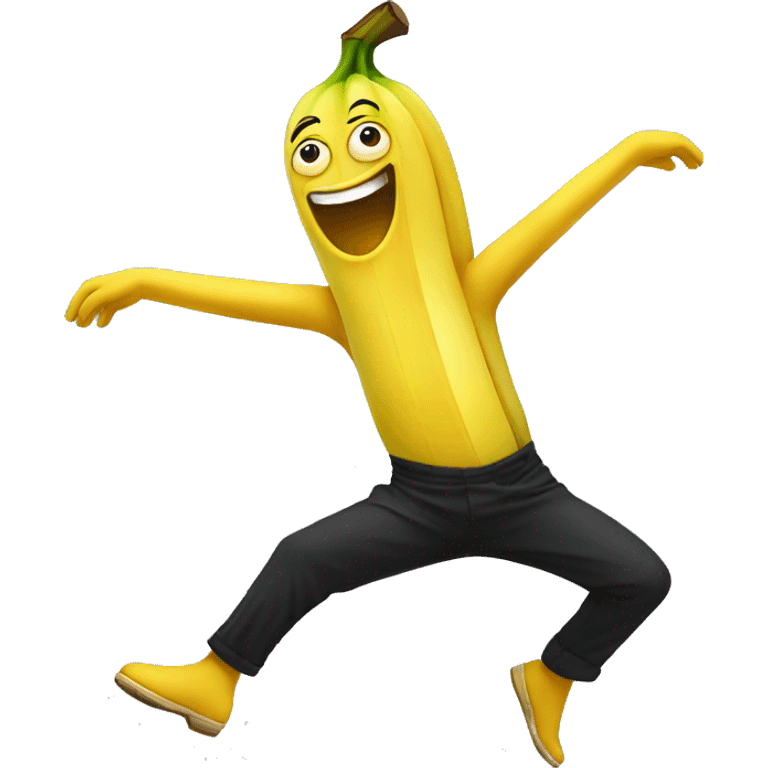 A dancing banana emoji