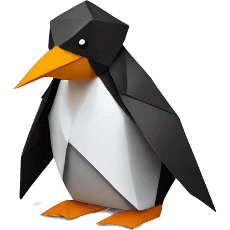 origami penguin emoji