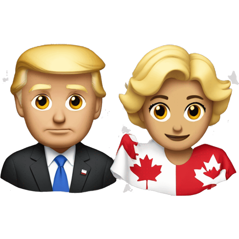 Donald trump and Canada  emoji