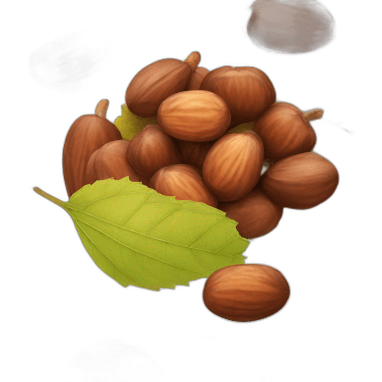 Hazelnut chestnut emoji