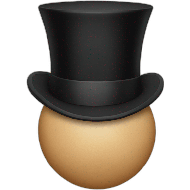 Buttocks with a top hat emoji