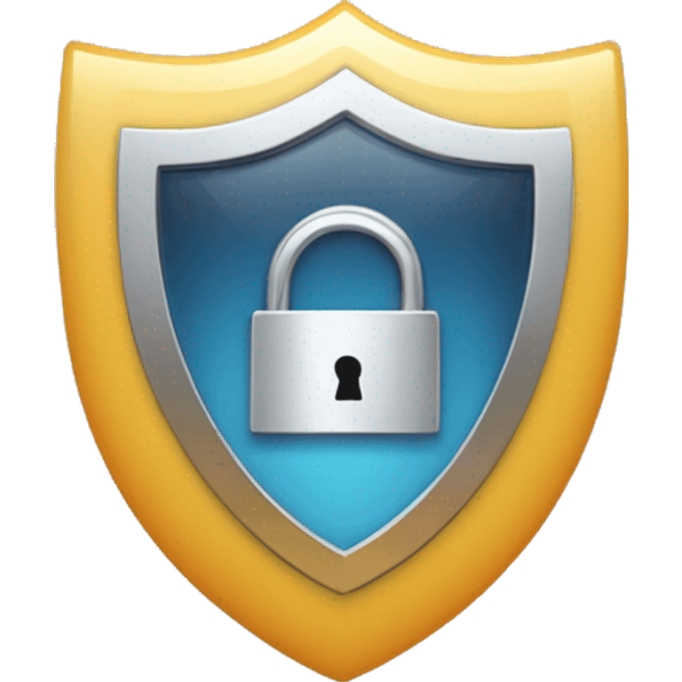 Create an emoji for an account verification service named 'KYC'. The emoji should include elements that represent security, trust, and verification, such as a shield, checkmark, or a lock. emoji