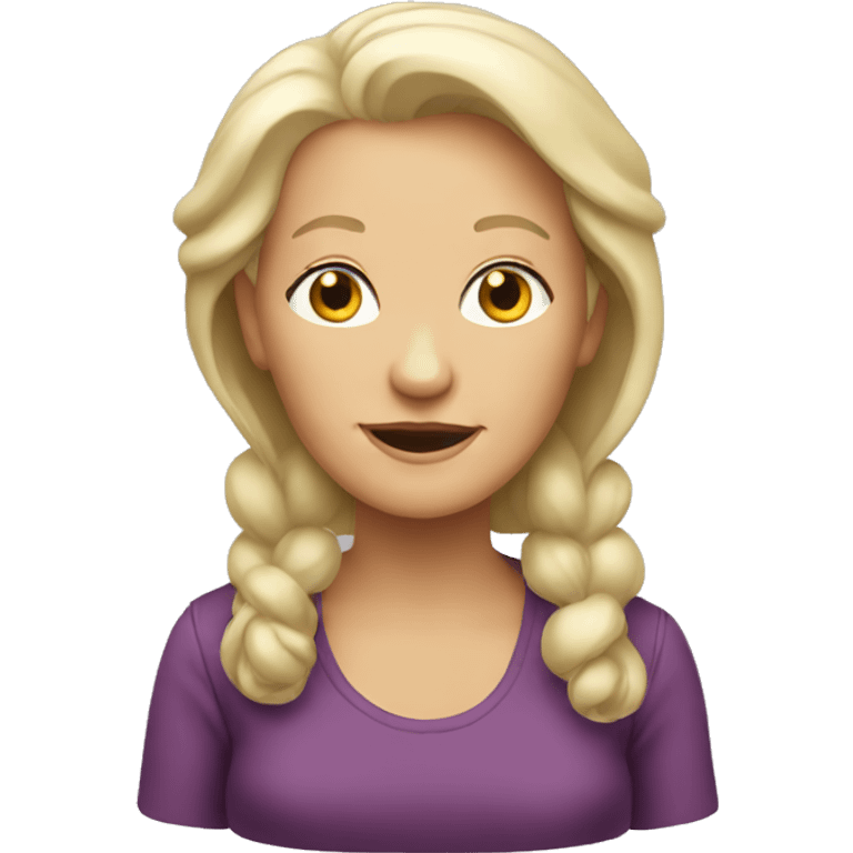 BLONDE but Old women  emoji