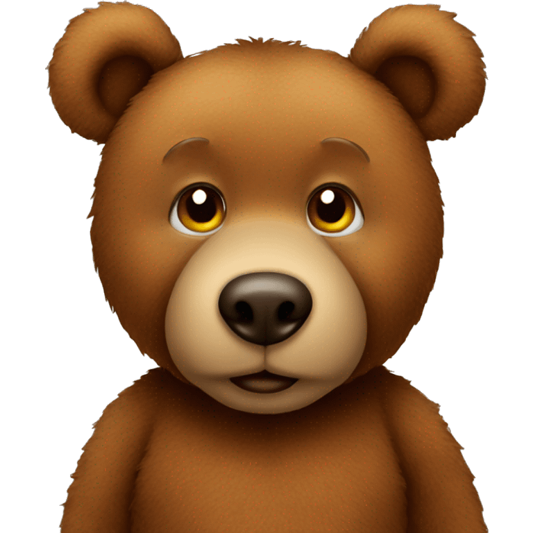 brown teddy bear emoji