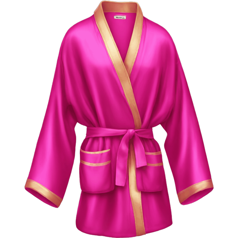 Hot pink satin robe emoji