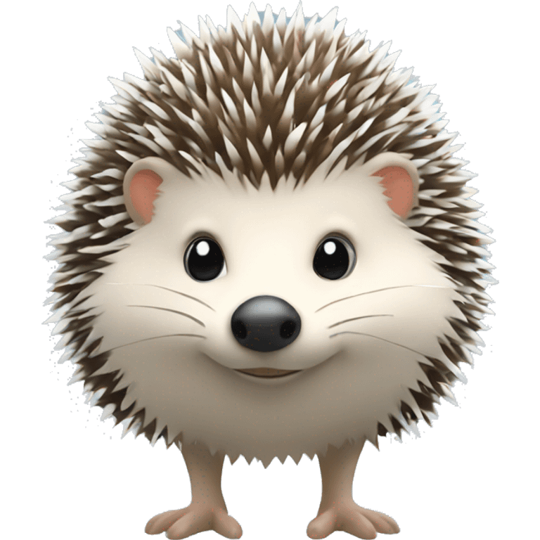 Hedgehog in the snow  emoji