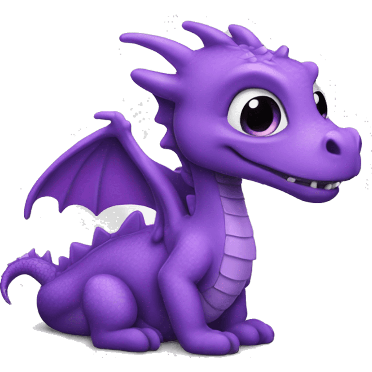 dragon violet cœur étoile  emoji