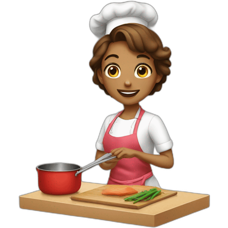 Cooking girl emoji