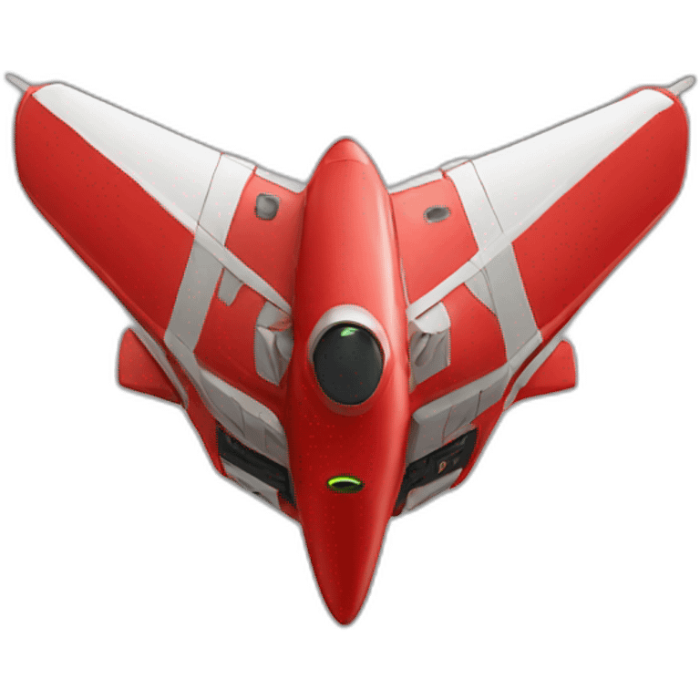 red-spaceship emoji