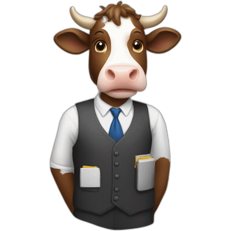 cow teacher emoji