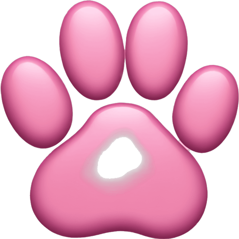 Paw pink colour emoji