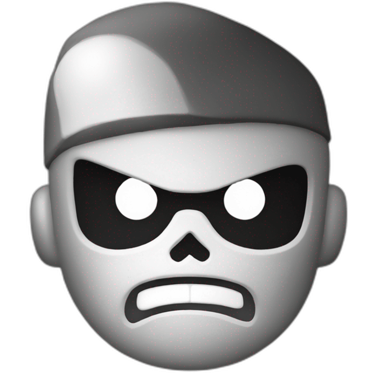 Brawl stars logo in black and white  emoji