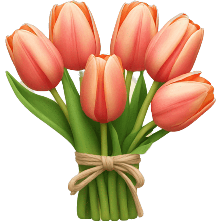 Tulip bouquet emoji