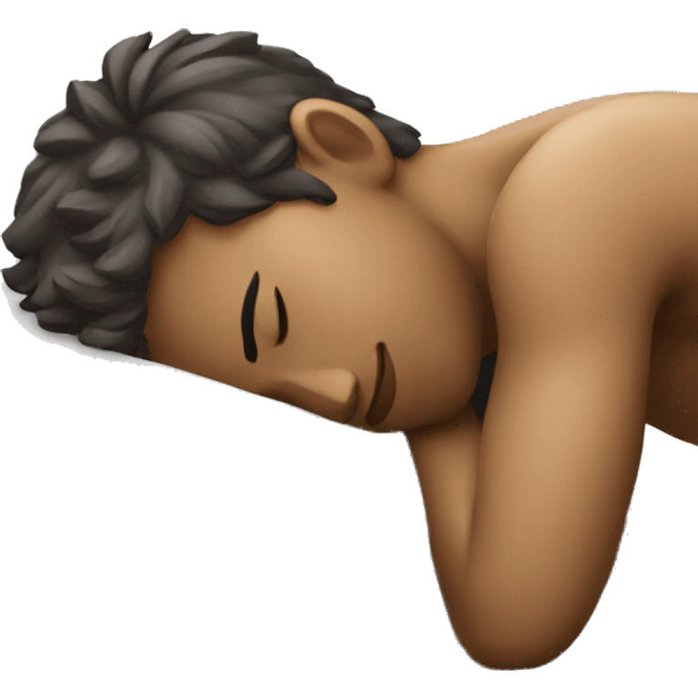 Person sleeping on desk emoji