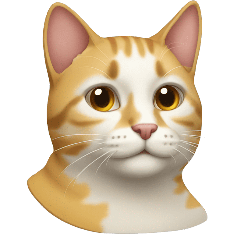 Gato con queso en la cara emoji