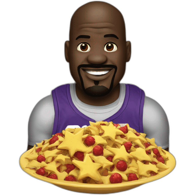 Shaquille O'Neal eat Mario star emoji