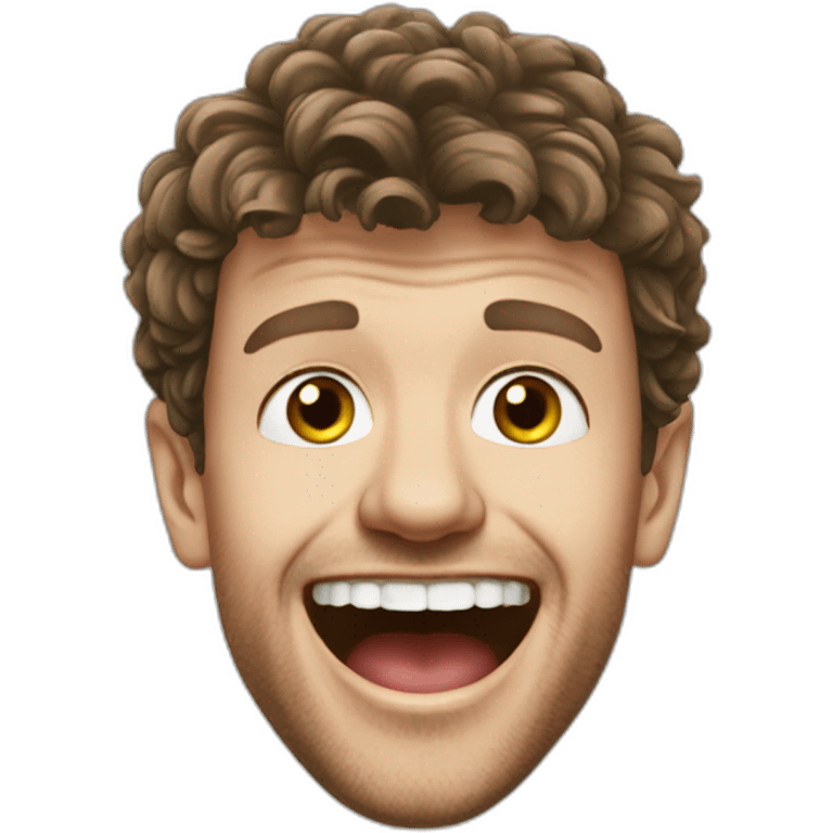 Thomas Muller is laughing emoji