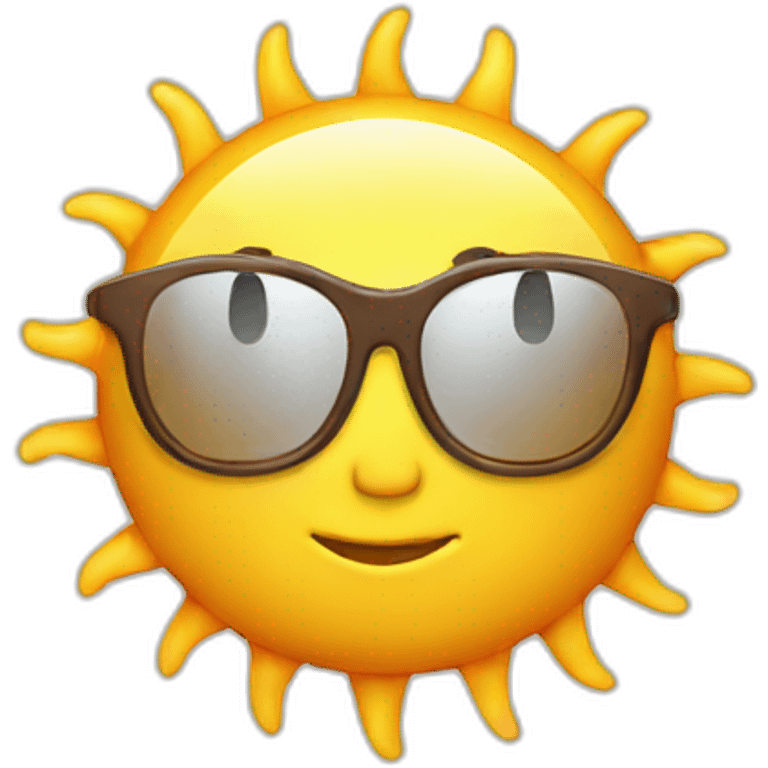 sun wise and smart emoji