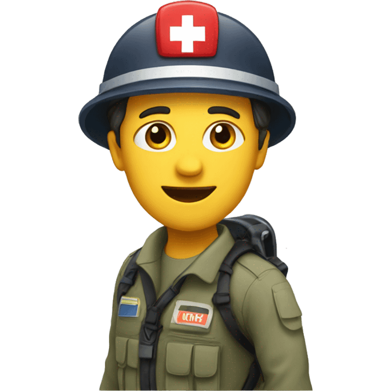 search an rescue personnel emoji