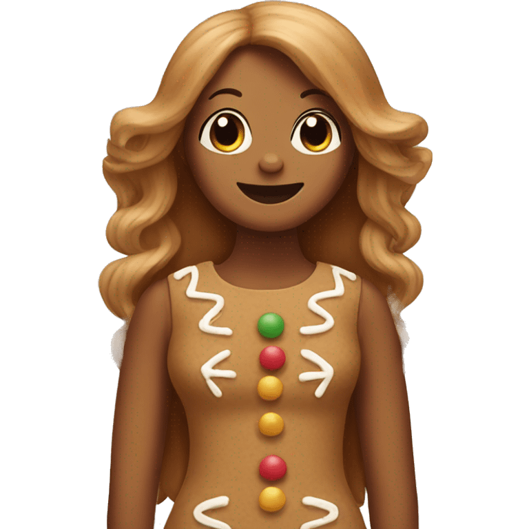 Gingerbread girl emoji